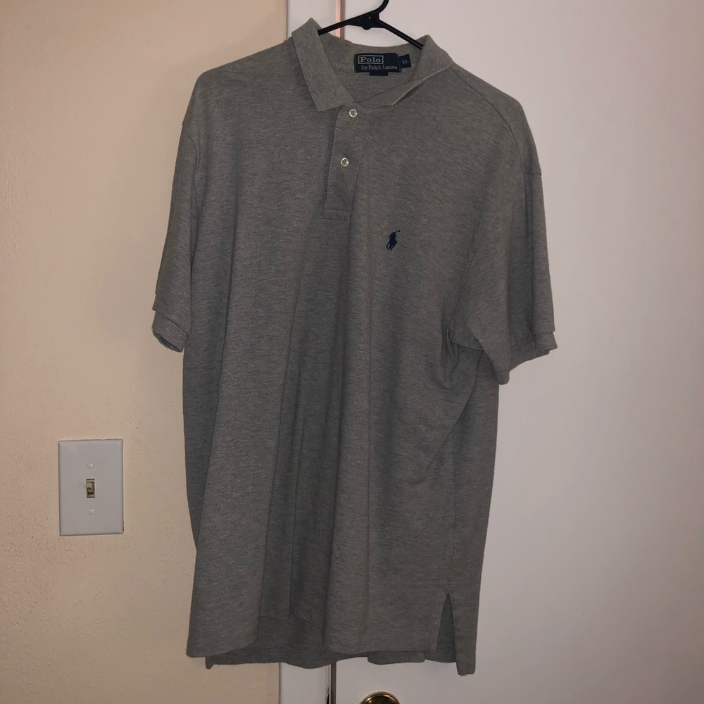 Grey Ralph Lauren Polo XL Collared Shirt